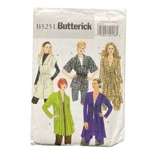 BUTTERICK PATTERN B5251 Cardigan Size XS- MD NEW UNCUT